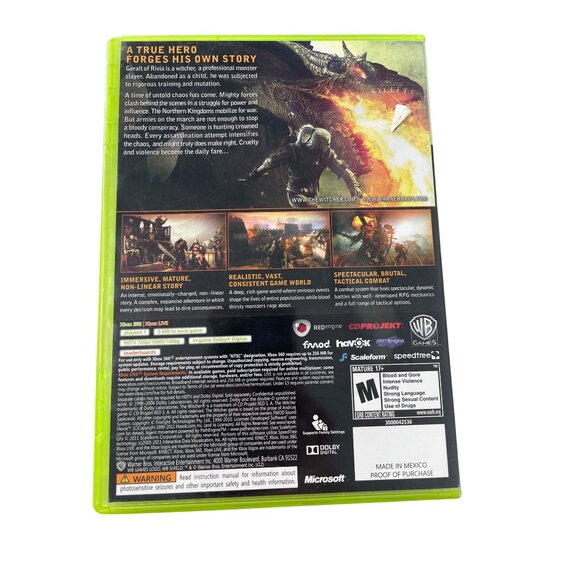 The Witcher 2 Assassins Of Kings Enhanced Edition Xbox 360 Complete With Manual - Picture 2 of 6